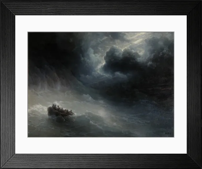 Framed Print : Rage Of Elements. Artist: Aivazovsky, Ivan Konstantinovich (1817-1900) Framed Print : Rage Of Elements. Artist: Aivazovsky, Ivan Konstantinovich (1817-1900)