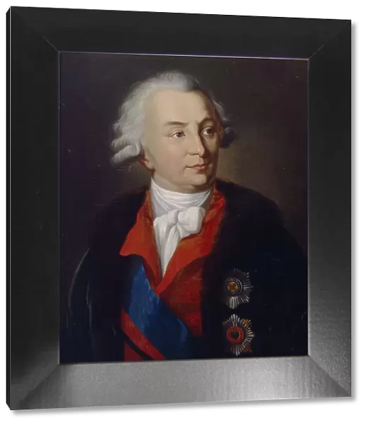Portrait of the Count Ivan Ivanovich Shuvalov (1727-1797), 1810. Artist: Alkin (Spartansky), P. A. (active Early 19th cen. )