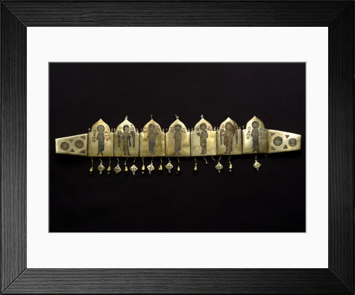 Framed Print : Diadem with the Deesis, 12th century. Artist: Anonymous