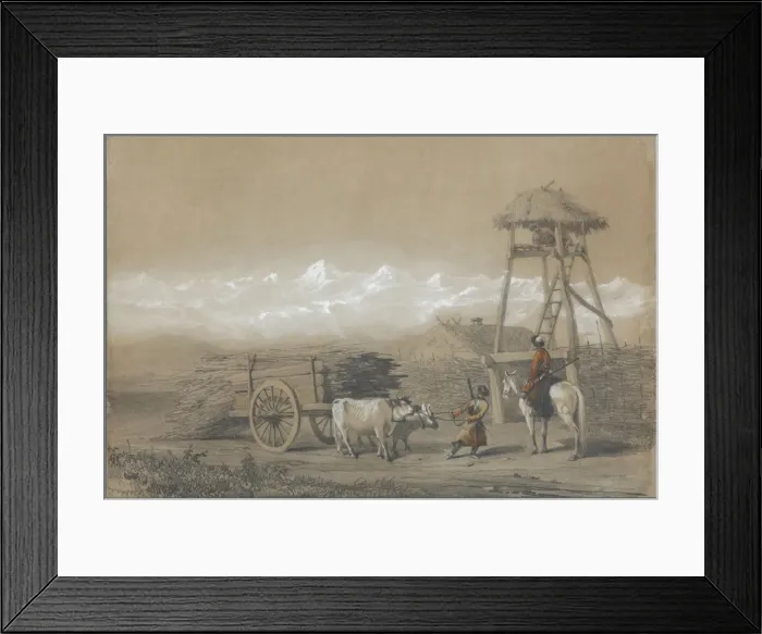 Framed Print : The Cossacks fort in the Caucasus, 1846. Artist: Gagarin, Grigori Grigorievich (1810-1893) Framed Print : The Cossacks fort in the Caucasus, 1846. Artist: Gagarin, Grigori Grigorievich (1810-1893)