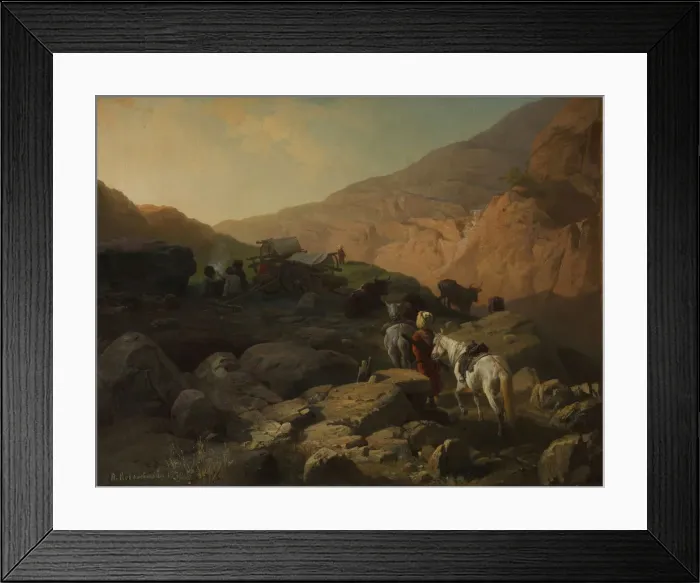 Framed Print : Caucasus, 1872. Artist: Kovalevsky, Pavel Osipovich (1843-1903) Framed Print : Caucasus, 1872. Artist: Kovalevsky, Pavel Osipovich (1843-1903)