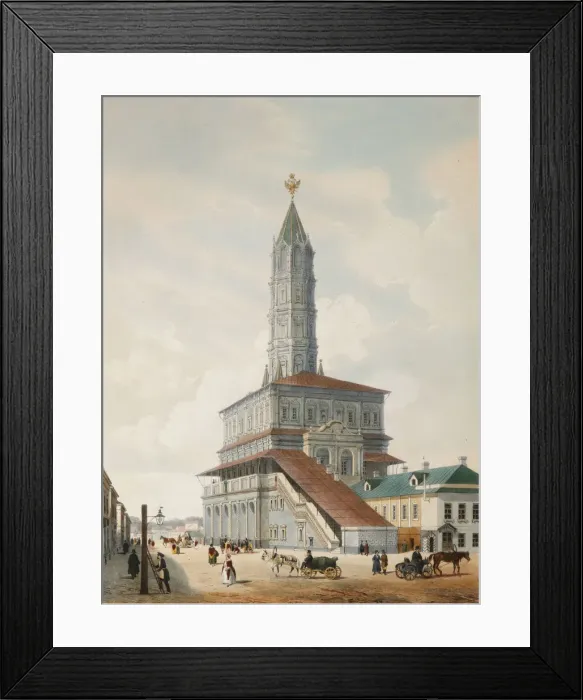 Framed Print : The Sukharev Tower in Moscow, 1846. Artist: Benoist, Philippe (1813-after 1879) Framed Print : The Sukharev Tower in Moscow, 1846. Artist: Benoist, Philippe (1813-after 1879)