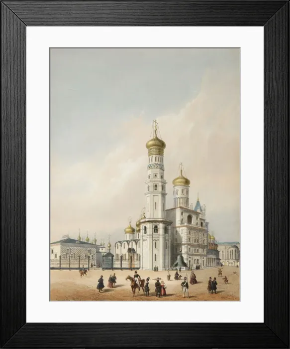 Framed Print : The Ivan the Great Bell Tower, First quarter of 19th century. Artist: Arnout, Louis Jules (1814-1868) Framed Print : The Ivan the Great Bell Tower, First quarter of 19th century. Artist: Arnout, Louis Jules (1814-1868)