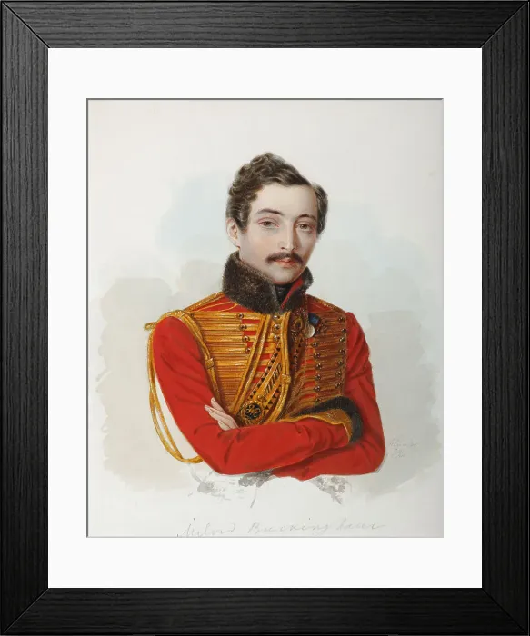 Framed Print : Portrait of Vladimir Dmitrievich Bakaev (1810-1871), 1839. Artist: Klunder, Alexander Ivanovich (1802-1875) Framed Print : Portrait of Vladimir Dmitrievich Bakaev (1810-1871), 1839. Artist: Klunder, Alexander Ivanovich (1802-1875)