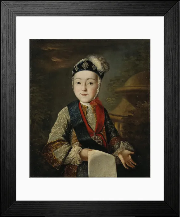 Framed Print : Portrait of Grand Duke Pavel Petrovich (1754-1801) as child, Mid of the 18th cen Artist: Anonymous Framed Print : Portrait of Grand Duke Pavel Petrovich (1754-1801) as child, Mid of the 18th cen Artist: Anonymous