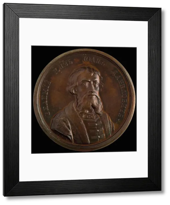 Framed Print : Prince Ivan I Kalita (from the Historical Medal Series), 1770s. Artist: Anonymous Framed Print : Prince Ivan I Kalita (from the Historical Medal Series), 1770s. Artist: Anonymous