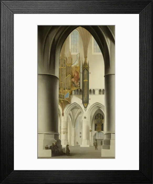 Framed Print : Interior of the Church of St Bavo in Haarlem, 1636. Artist: Saenredam, Pieter (1597-1665) Framed Print : Interior of the Church of St Bavo in Haarlem, 1636. Artist: Saenredam, Pieter (1597-1665)