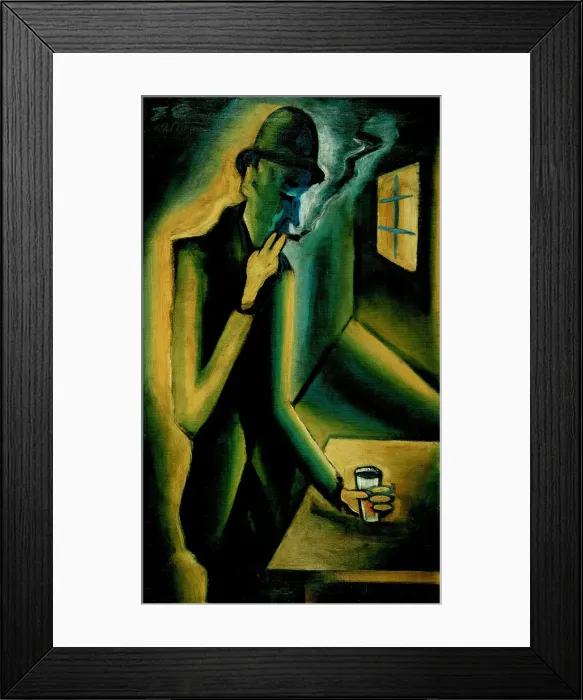 Framed Print : The Old Soak, 1918-1919. Artist: Capek, Josef (1887-1945) Framed Print : The Old Soak, 1918-1919. Artist: Capek, Josef (1887-1945)