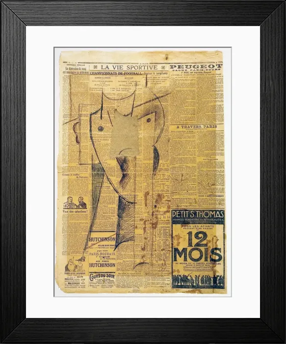 Framed Print : Head, 1913-1914. Artist: Gutfreund, Otto (1889-1927) Framed Print : Head, 1913-1914. Artist: Gutfreund, Otto (1889-1927)