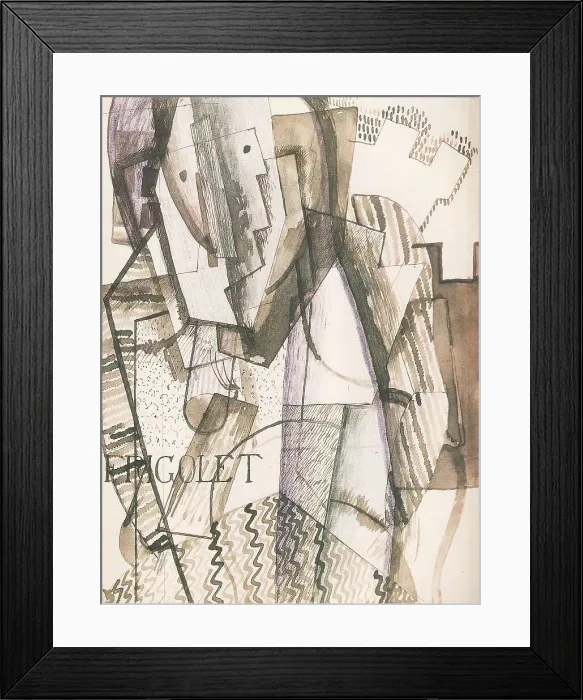 Framed Print : Postava pred hradbami, 1916. Artist: Gutfreund, Otto (1889-1927) Framed Print : Postava pred hradbami, 1916. Artist: Gutfreund, Otto (1889-1927)