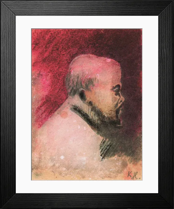Framed Print : Portrait of the Poet Paul Verlaine (1844-1896), 1896. Artist: Hlavacek, Karel (1874-1898) Framed Print : Portrait of the Poet Paul Verlaine (1844-1896), 1896. Artist: Hlavacek, Karel (1874-1898)