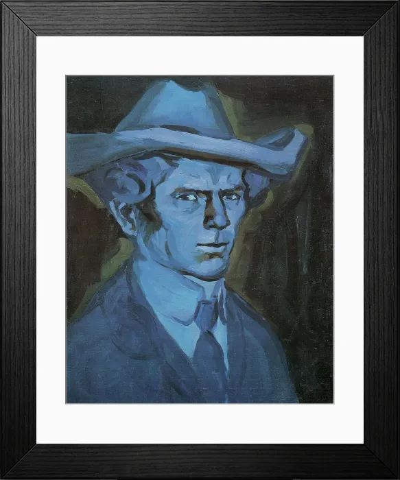 Framed Print : Self-Portrait, 1909. Artist: Kubista, Bohumil (1884-1918) Framed Print : Self-Portrait, 1909. Artist: Kubista, Bohumil (1884-1918)