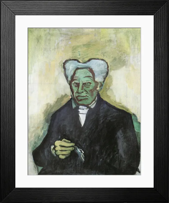 Framed Print : Portrait of Arthur Schopenhauer, 1908. Artist: Kubista, Bohumil (1884-1918) Framed Print : Portrait of Arthur Schopenhauer, 1908. Artist: Kubista, Bohumil (1884-1918)