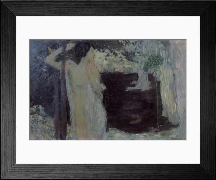 Framed Print : Woman at Black Lake, 1904. Artist: Preisler, Jan (1872-1918) Framed Print : Woman at Black Lake, 1904. Artist: Preisler, Jan (1872-1918)