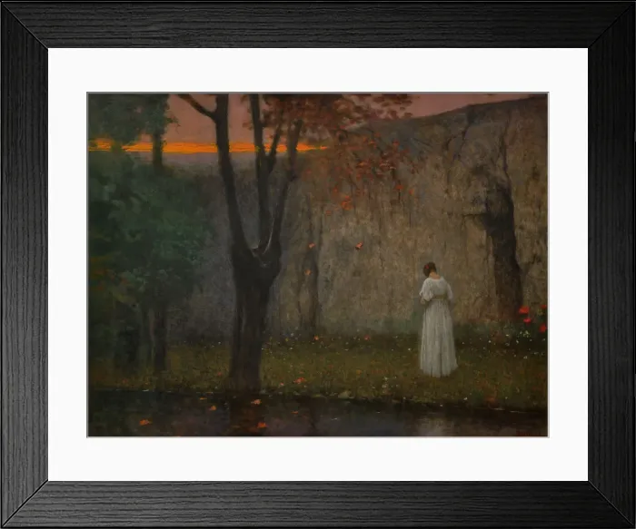 Framed Print : Autumn dawn, 1910. Artist: Schikaneder, Jakub (1855-1924) Framed Print : Autumn dawn, 1910. Artist: Schikaneder, Jakub (1855-1924)