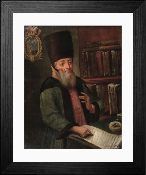 Framed Print : Portrait of Afanasy Lavrentievich Ordin-Naschokin (1605-1680), 17th century. Artist: Anonymous Framed Print : Portrait of Afanasy Lavrentievich Ordin-Naschokin (1605-1680), 17th century. Artist: Anonymous