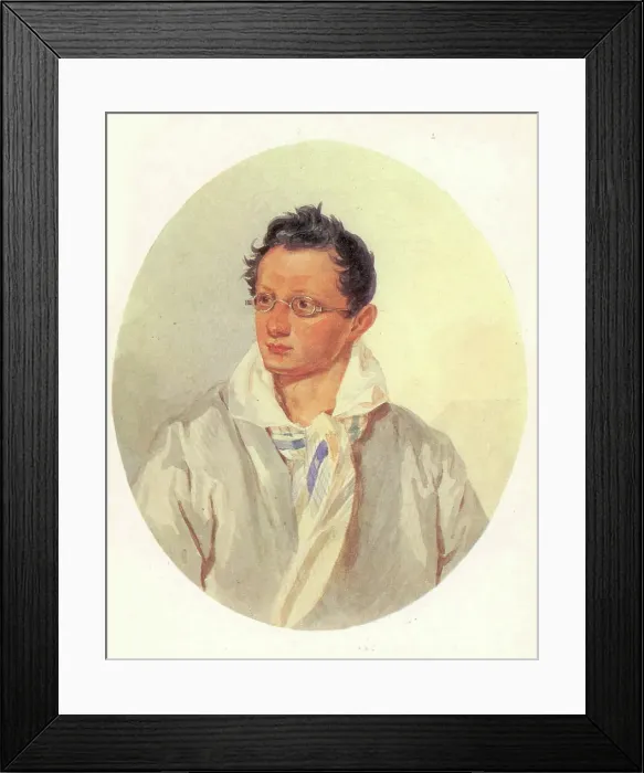 Framed Print : Portrait of Alexander Nikolayevich Raevsky (1795-1868), 1820s. Artist: Anonymous Framed Print : Portrait of Alexander Nikolayevich Raevsky (1795-1868), 1820s. Artist: Anonymous