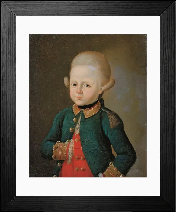 Framed Print : Boy Lance Corporal of the Preobrazhensky Regiment, End 1760s. Artist: Anonymous Framed Print : Boy Lance Corporal of the Preobrazhensky Regiment, End 1760s. Artist: Anonymous