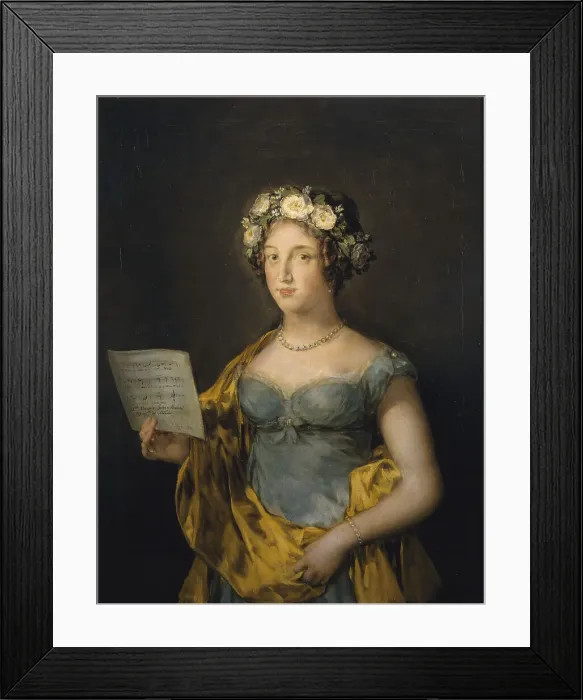 Framed Print : Portrait of Manuela Tellez Giron y Pimentel (1794-1838), Duchess of Abrantes, 1816. Artist: Goya, Francisco, de (1746-1828) Framed Print : Portrait of Manuela Tellez Giron y Pimentel (1794-1838), Duchess of Abrantes, 1816. Artist: Goya, Francisco, de (1746-1828)