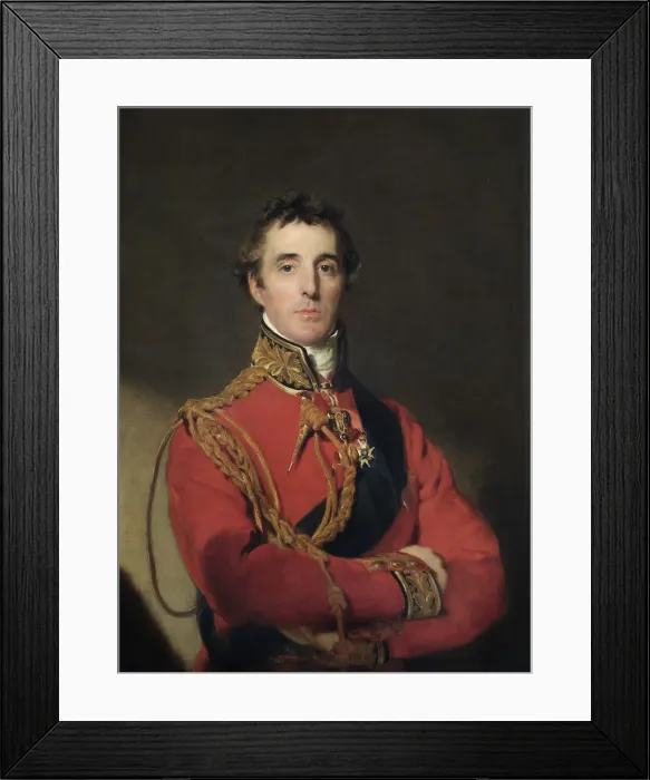 Framed Print : Portrait of Arthur Wellesley (1769-1852), 1st Duke of Wellington, 1815-1816. Artist: Lawrence, Sir Thomas (1769-1830)