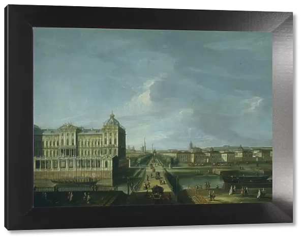 View of the Nevsky Prospekt and the Anichkov Palace, Second Half of the 18th cen Artist: Anonymous
