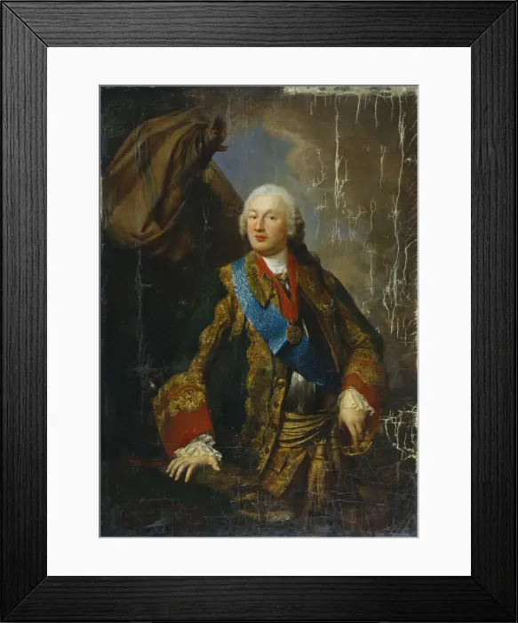 Framed Print : Portrait of Prince Mikhail Nikitich Volkonsky (1713-1788), Mid of the 18th cen Artist: Anonymous Framed Print : Portrait of Prince Mikhail Nikitich Volkonsky (1713-1788), Mid of the 18th cen Artist: Anonymous