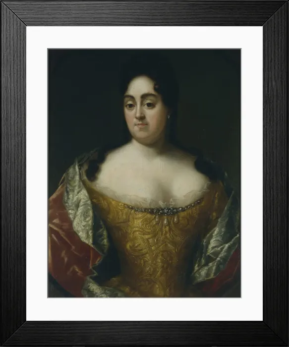 Framed Print : Portrait of Countess Yelena Leontyevna Ushakova, Early 18th cen Artist: Anonymous