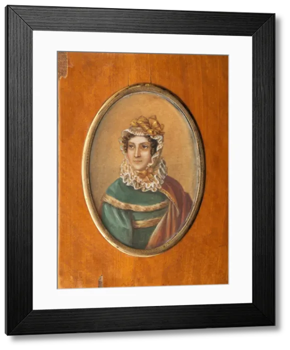 Framed Print : Portrait of Jeanne Louise Henriette Campan, nee Genet (1752-1822). Artist: Perrin, Jean-Charles Nicaise (1754-1831) Framed Print : Portrait of Jeanne Louise Henriette Campan, nee Genet (1752-1822). Artist: Perrin, Jean-Charles Nicaise (1754-1831)
