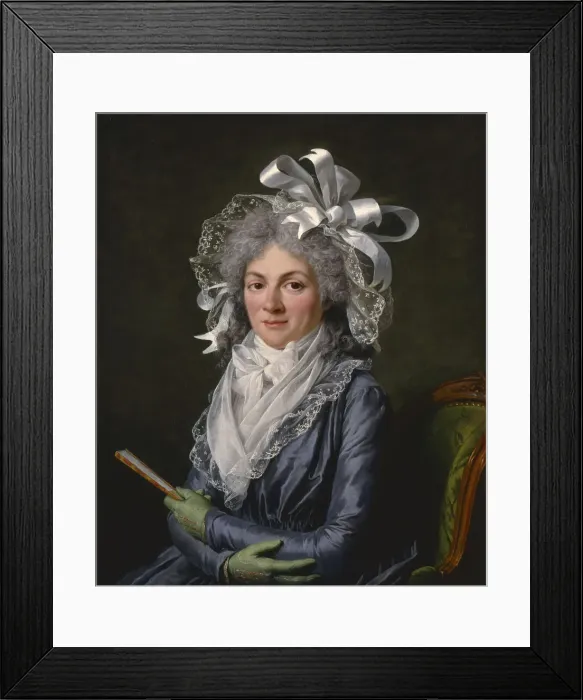 Framed Print : Portrait of Madame de Genlis (1746-1830), 1790. Artist: Labille-Guiard, Adelaide (1749-1803) Framed Print : Portrait of Madame de Genlis (1746-1830), 1790. Artist: Labille-Guiard, Adelaide (1749-1803)