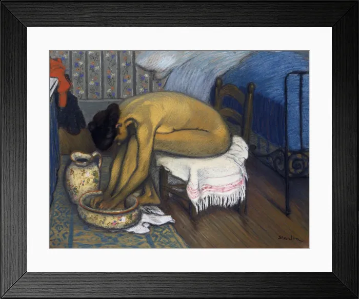 Framed Print : Le bain, 1902. Artist: Steinlen, Theophile Alexandre (1859-1923) Framed Print : Le bain, 1902. Artist: Steinlen, Theophile Alexandre (1859-1923)