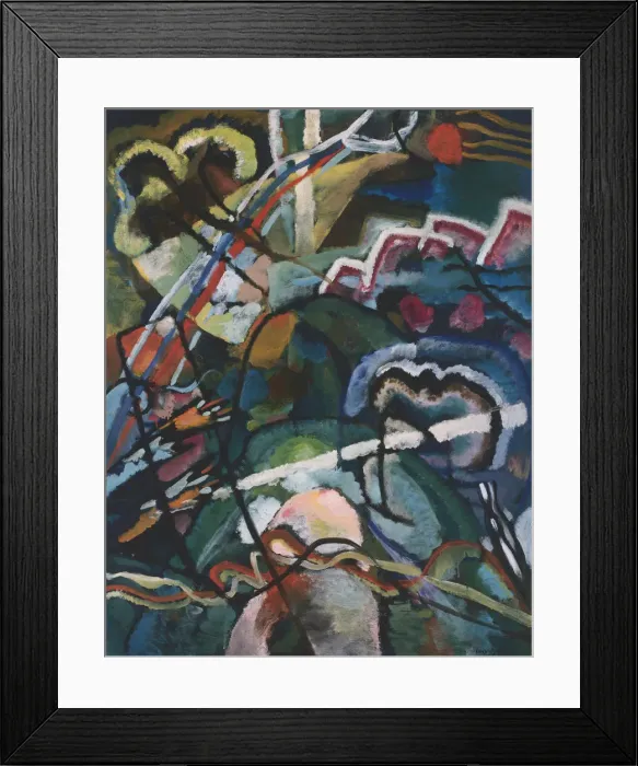 Framed Print : Sketch I for Painting with White Border (Entwurf I zum Bild mit weissem Rand), 1913. Artist: Kandinsky, Wassily Vasilyevich (1866-1944) Framed Print : Sketch I for Painting with White Border (Entwurf I zum Bild mit weissem Rand), 1913. Artist: Kandinsky, Wassily Vasilyevich (1866-1944)