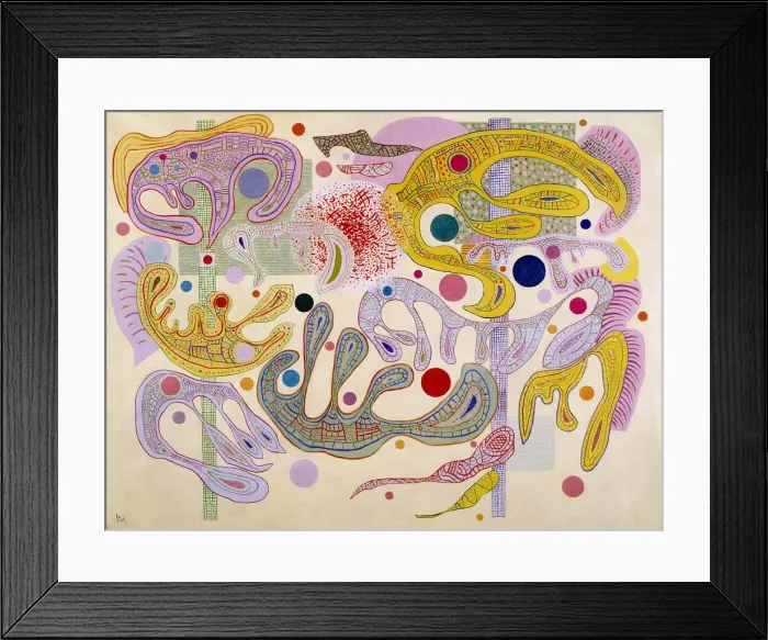 Framed Print : Capricious Forms (Formes capricieuses), 1937. Artist: Kandinsky, Wassily Vasilyevich (1866-1944) Framed Print : Capricious Forms (Formes capricieuses), 1937. Artist: Kandinsky, Wassily Vasilyevich (1866-1944)