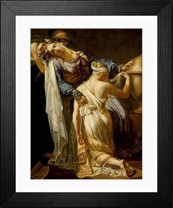 Framed Print : Hecuba and Polyxena, after 1814. Artist: Blondel, Merry-Joseph (1781-1853) Framed Print : Hecuba and Polyxena, after 1814. Artist: Blondel, Merry-Joseph (1781-1853)