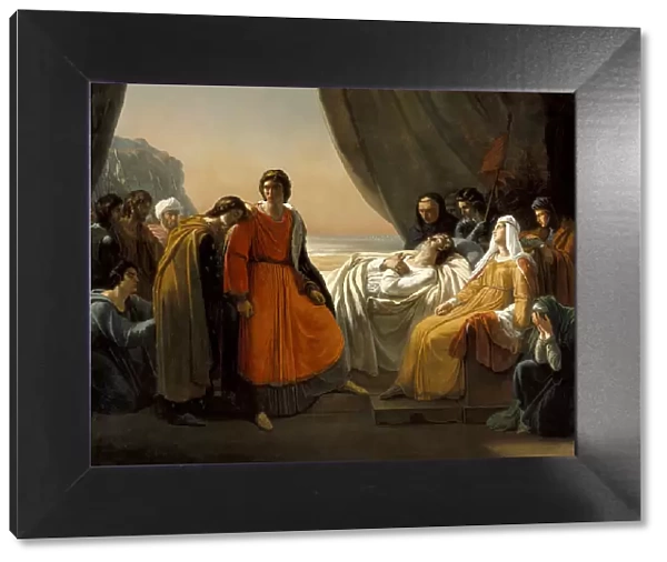 The Death of Saint Louis, c. 1817. Artist: Scheffer, Ary (1795-1858)