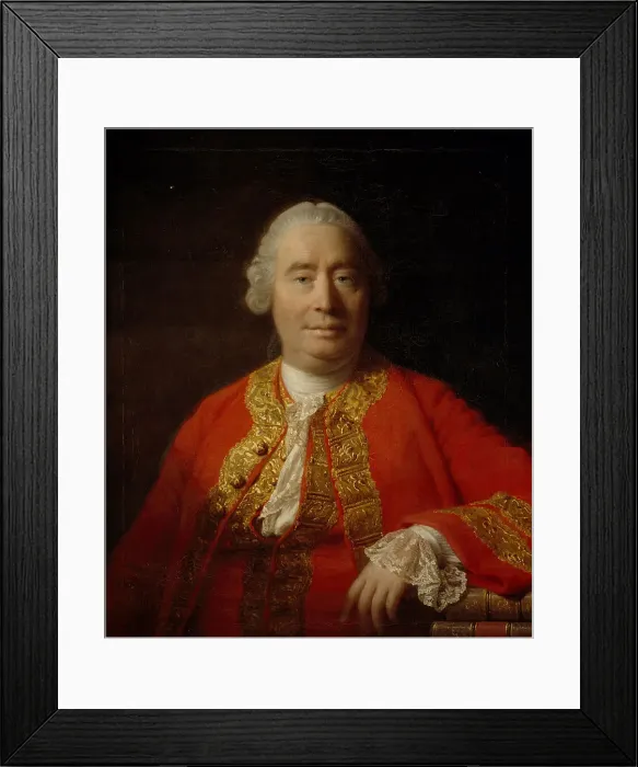 Framed Print : Portrait of David Hume (1711-1776), 1766. Artist: Ramsay, Allan (1713-1784) Framed Print : Portrait of David Hume (1711-1776), 1766. Artist: Ramsay, Allan (1713-1784)