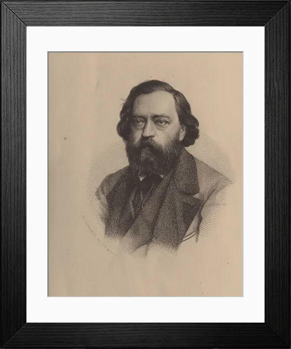 Framed Print : Nikolay Platonovich Ogarev (1813-1877). Artist: Anonymous Framed Print : Nikolay Platonovich Ogarev (1813-1877). Artist: Anonymous