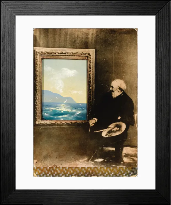 Framed Print : Portrait of the artist Ivan Aivazovsky (1817-1900), 1889. Artist: Anonymous Framed Print : Portrait of the artist Ivan Aivazovsky (1817-1900), 1889. Artist: Anonymous