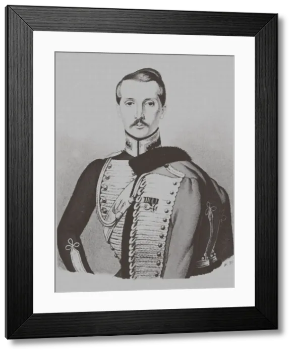 Framed Print : Portrait of Alexey Nikolayevich Wulf (1805-1881), 1830s. Artist: Anonymous Framed Print : Portrait of Alexey Nikolayevich Wulf (1805-1881), 1830s. Artist: Anonymous