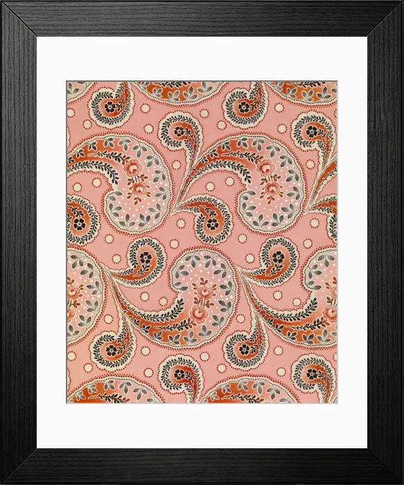 Framed Print : Textile Design For the Trekhgornaya Manufaktura, 1918. Artist: Anonymous Framed Print : Textile Design For the Trekhgornaya Manufaktura, 1918. Artist: Anonymous