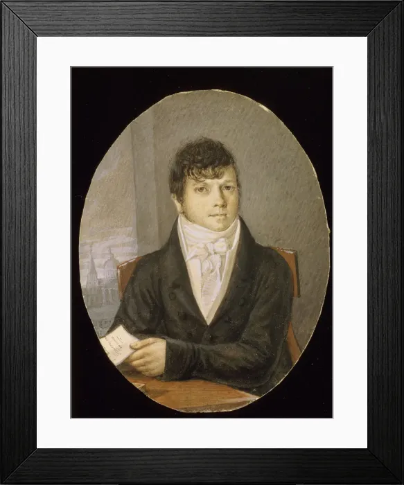 Framed Print : Portrait of the dancer, ballet master and script writer Ivan Valberkh (1766-1819). Artist: Anonymous, 18th century Framed Print : Portrait of the dancer, ballet master and script writer Ivan Valberkh (1766-1819). Artist: Anonymous, 18th century