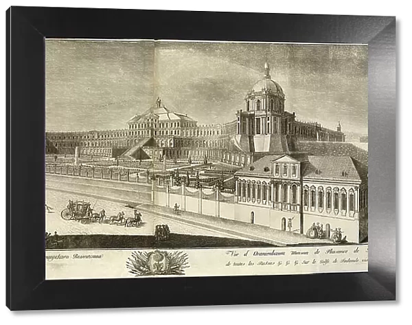 View of the Grand Oranienbaum Palace, 1761. Artist: Artemyev, Prokofy Artemyevich (1733  /  36-1811)