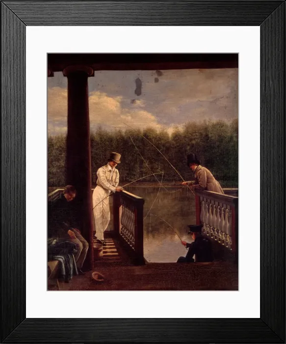 Framed Print : The Fishing, c. 1830. Artist: Avrorin, Vasily Mikhailovich (1805-1855) Framed Print : The Fishing, c. 1830. Artist: Avrorin, Vasily Mikhailovich (1805-1855)