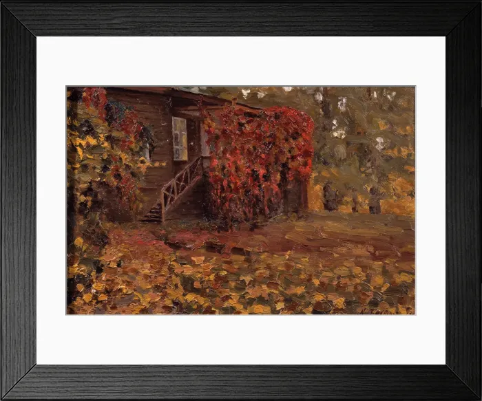 Framed Print : A deserted country house, 1909. Artist: Bakhtin, Konstantin Nikolayevich (1873-after 1928) Framed Print : A deserted country house, 1909. Artist: Bakhtin, Konstantin Nikolayevich (1873-after 1928)