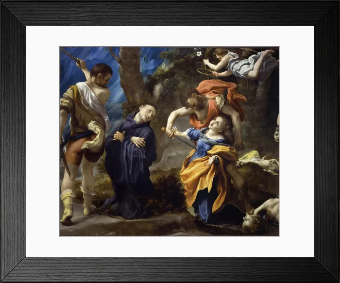 Framed Print : Martyrdom of the Saints Placidus, Flavia Domitilla, Eutychius and Victorinus, 1525. Artist: Correggio (1489-1534) Framed Print : Martyrdom of the Saints Placidus, Flavia Domitilla, Eutychius and Victorinus, 1525. Artist: Correggio (1489-1534)