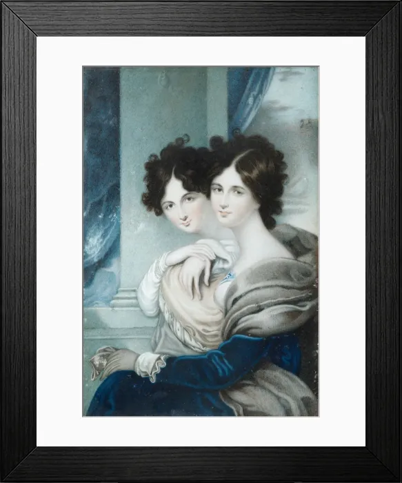 Framed Print : Portrait of Sisters Princesses Anna Petrovna (1777-1805) and Ekaterina Petrovna (1783-1830) Lopukhin Artist: Anonymous Framed Print : Portrait of Sisters Princesses Anna Petrovna (1777-1805) and Ekaterina Petrovna (1783-1830) Lopukhin Artist: Anonymous