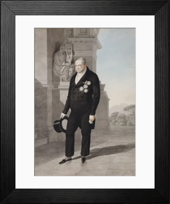 Framed Print : Portrait of King Francis I of the Two Sicilies (1777-1830), 1825. Artist: Briullov, Alexander Pavlovich (1798-1877) Framed Print : Portrait of King Francis I of the Two Sicilies (1777-1830), 1825. Artist: Briullov, Alexander Pavlovich (1798-1877)