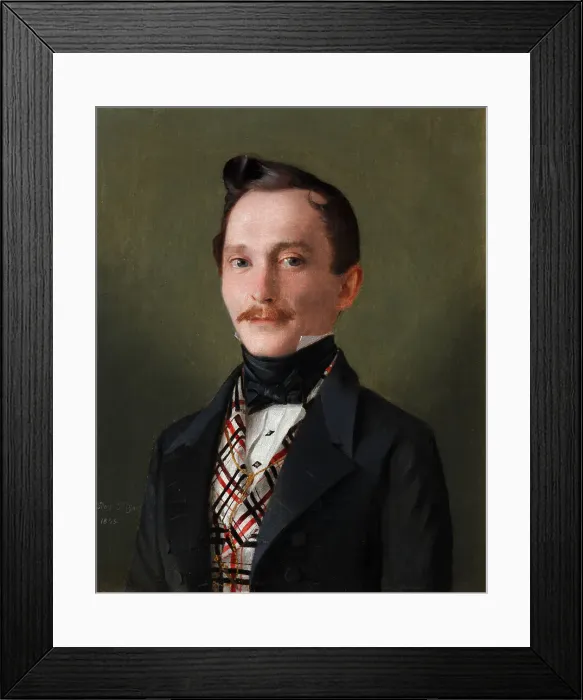 Framed Print : Portrait of Vladimir Ivanovich Benkendorf (1807-1864), 1845. Artist: Tulov, Fyodor Andreevich (1792-1855) Framed Print : Portrait of Vladimir Ivanovich Benkendorf (1807-1864), 1845. Artist: Tulov, Fyodor Andreevich (1792-1855)