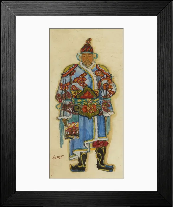 Framed Print : Oriental Costume design. Artist: Bakst, Leon (1866-1924) Framed Print : Oriental Costume design. Artist: Bakst, Leon (1866-1924)