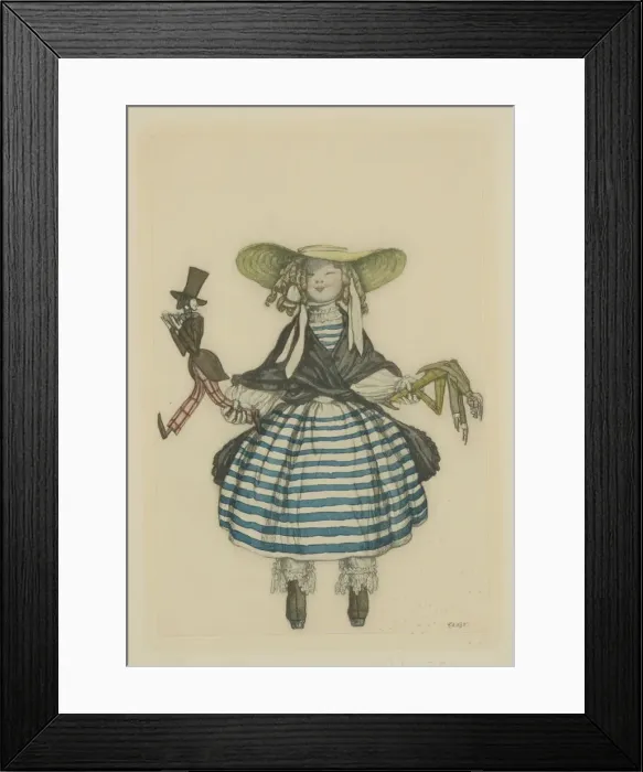 Framed Print : Costume design for the ballet The Fairy Doll by J. Bayer, 1903. Artist: Bakst, Leon (1866-1924) Framed Print : Costume design for the ballet The Fairy Doll by J. Bayer, 1903. Artist: Bakst, Leon (1866-1924)