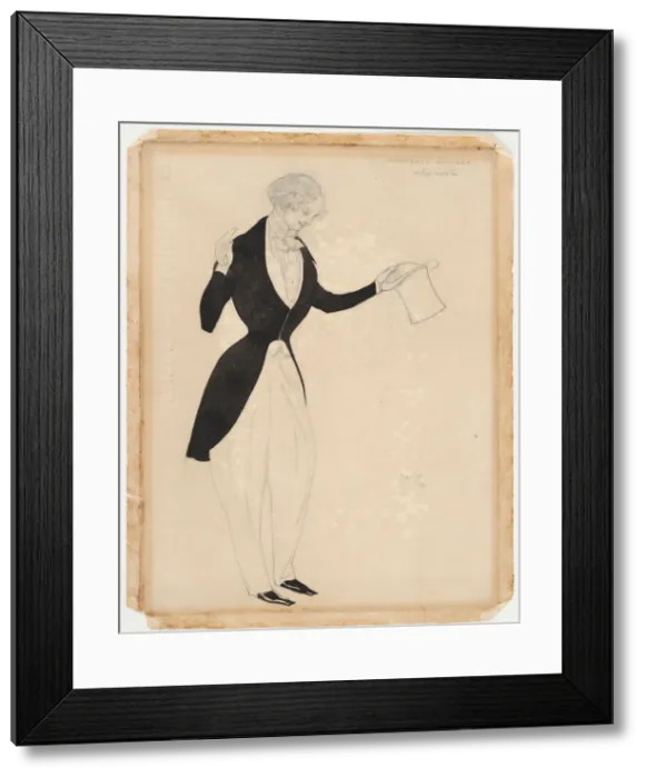 Framed Print : Costume design for the ballet Carnaval by R. Schumann, 1910. Artist: Bakst, Leon (1866-1924) Framed Print : Costume design for the ballet Carnaval by R. Schumann, 1910. Artist: Bakst, Leon (1866-1924)
